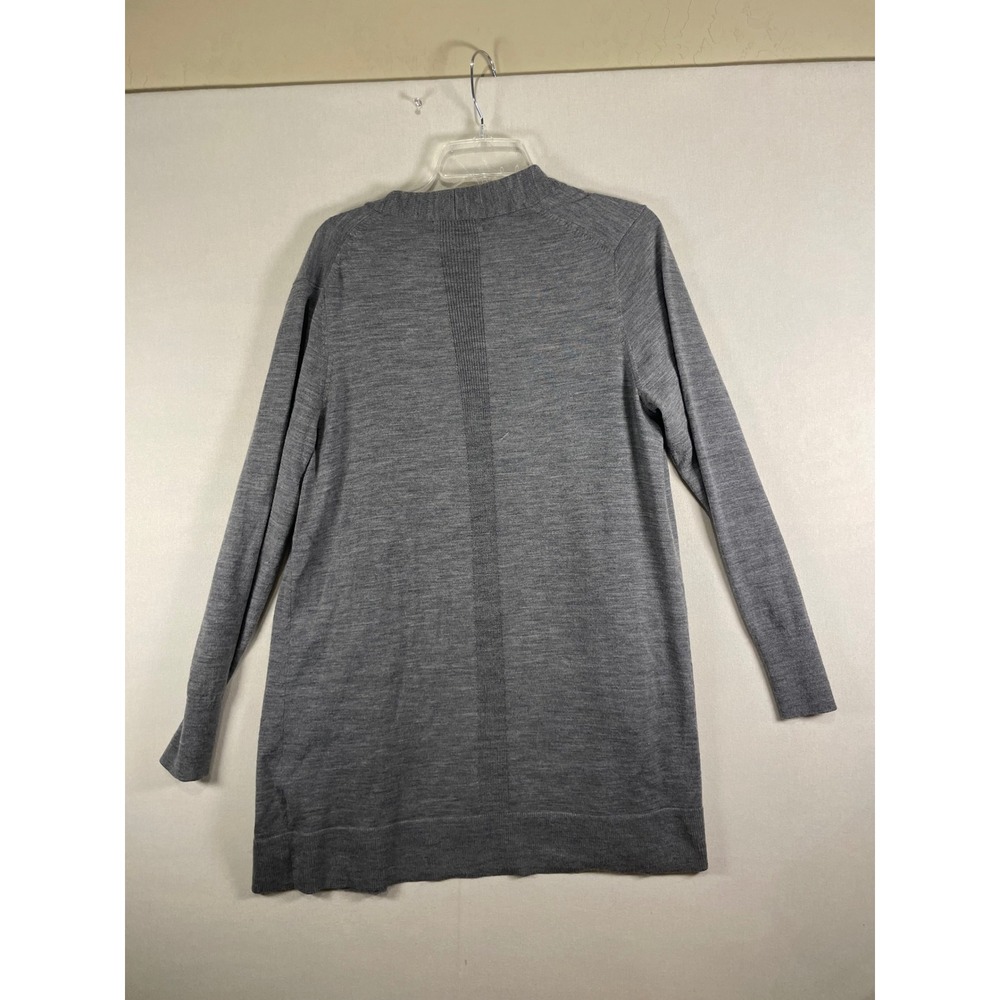 Banana Republic Womens Gray 100% Merino Wool Open Front Cardigan Sweater Size M - Picture 3 of 7
